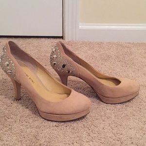 Nude Sparkle Gianni Bini Heels